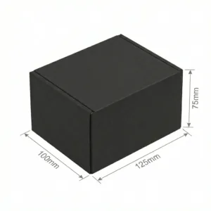 Black Mailing Boxes - Black, 50 Pcs/Carton, Single Wall, 125x100x75mm