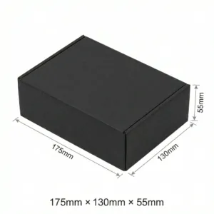 175x130x55mm - Black, Single Wall, 50/Piece