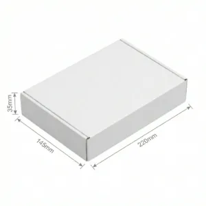 220x145x35mm - White, Single Wall, 50/Piece
