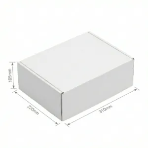 310x230x105mm - White, Single Wall, 50/Piece