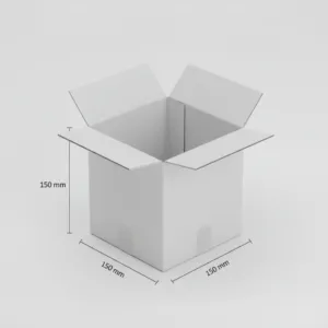 150x150x150mm - White, Single Wall, 50/Piece