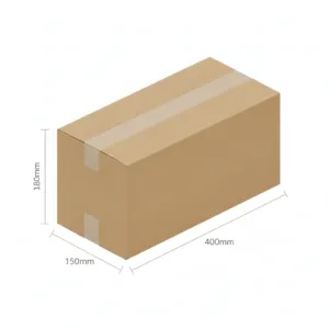 400x135x180mm - Kraft, Double Wall, 10/Piece