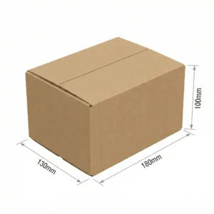 180x130x100mm - Kraft, Double Wall, 10/Piece