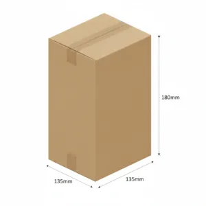 135x135x180mm - Kraft, Double Wall, 10/Piece