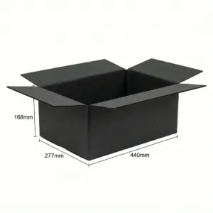 A3 Mailing Boxes - Black, 50 Pcs/Carton, Single Wall, 440x277x168mm
