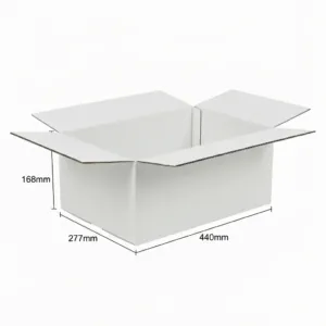 A3 Mailing Boxes - White, 50 Pcs/Carton, Single Wall, 440x277x168mm